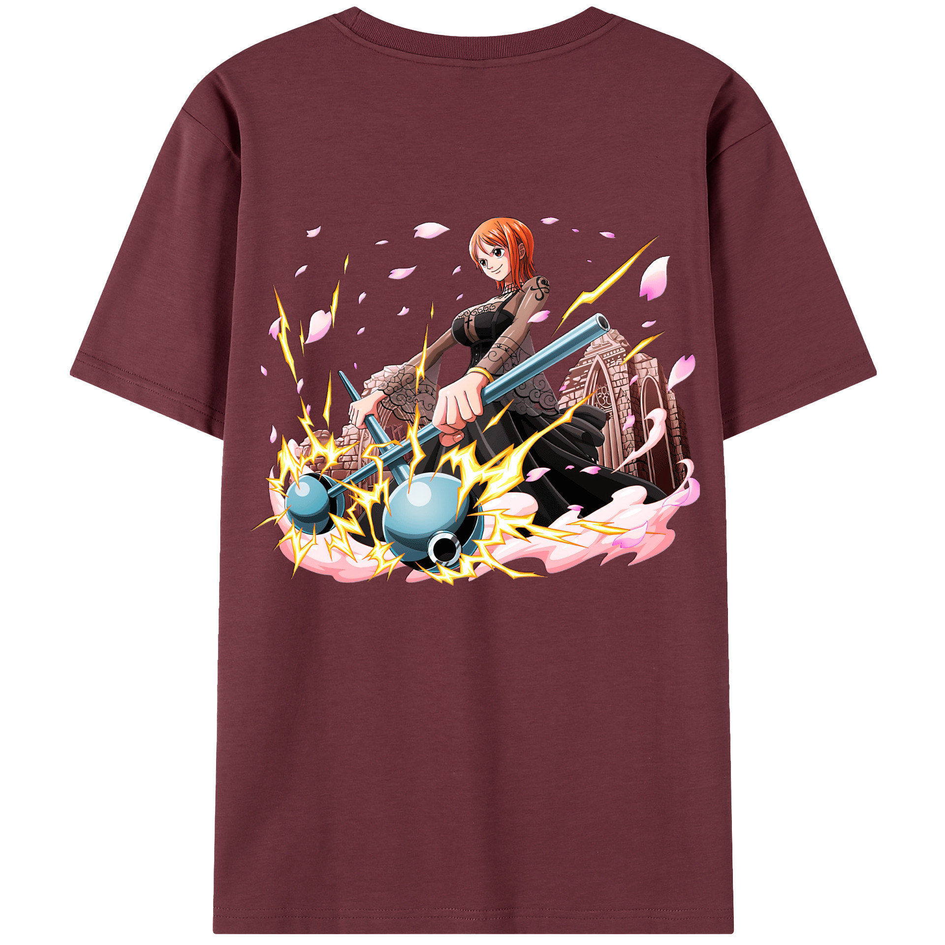 ワンピース ナミ ONE PIECE Nami 綿100％半袖Tシャツ（背面プリント）